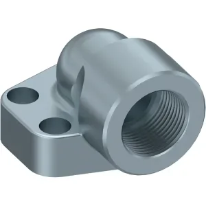 Adaptor flansa 90°, 3000 PSI, filet interior Gaz