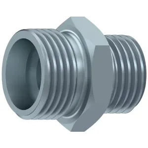 Niplu hidraulic TN92 GG, filete exterioare, Metric 24° – UNF
