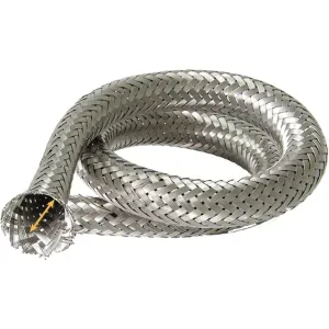Protectie inox furtun hidraulic/industrial, impletita