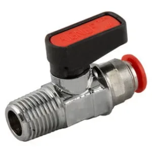 Robinet pneumatic Push-in plastic cu filet exterior