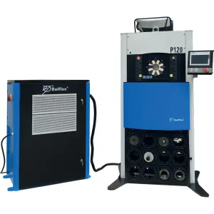 Presa sertizat furtunuri hidraulice Balflex P120, electrica digitala 380V, pana la R15, 2 tol