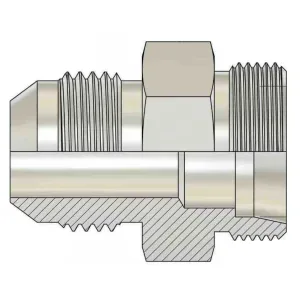 Niplu hidraulic, filete exterioare, JIC 37° – Metric 24°, cu inel taietor