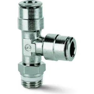 Cupla rapida furtun aer, teu, filet exterior Gaz pe lateral, PT metal