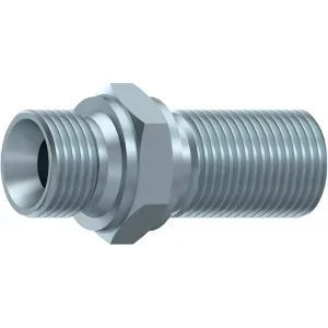 Niplu hidraulic, Gaz 60°, exterior – exterior trecere perete