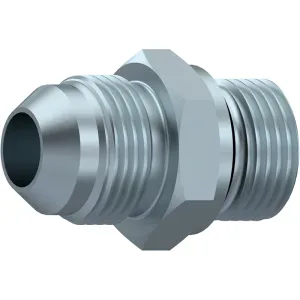 Niplu hidraulic, filete exterioare, JIC 37° – Metric 24°