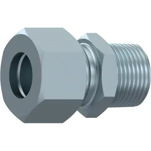 Niplu hidraulic TN93 echipat cu piulita, filete exterioare, Metric 24° – Metric conic