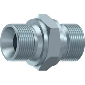 Niplu hidraulic, filete exterioare, Gaz 60°