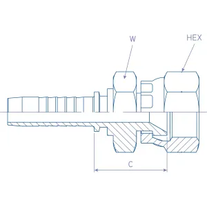 Armatura Komatsu, Metric 60° olandez