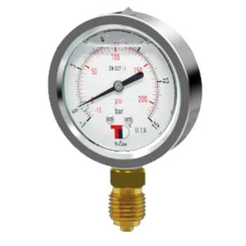 Manometru vacuum cu glicerina, radial, 63 mm, Gaz 1/4 tol