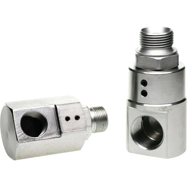 Racord rotativ hidraulic 90° cu rotatie continua, Gaz