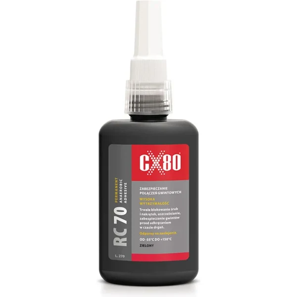 Adeziv asigurare filete metalice rezistenta inalta, CX80 RC70