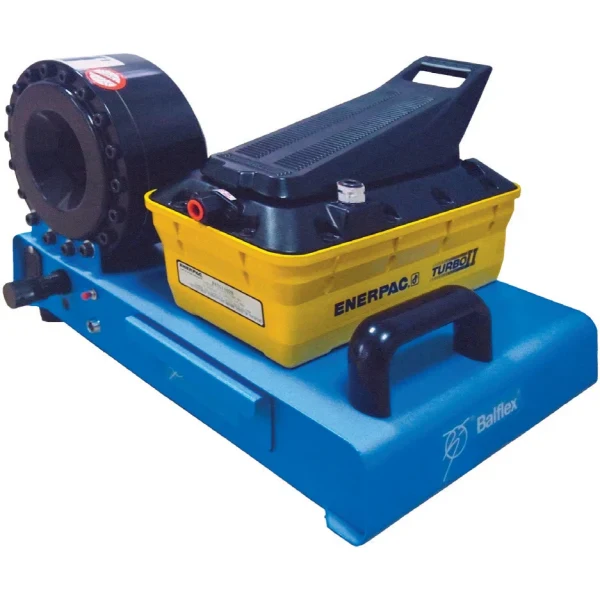 Presa sertizat furtunuri hidraulice Balflex P16, cu pompa de aer Enerpac, 1 tol