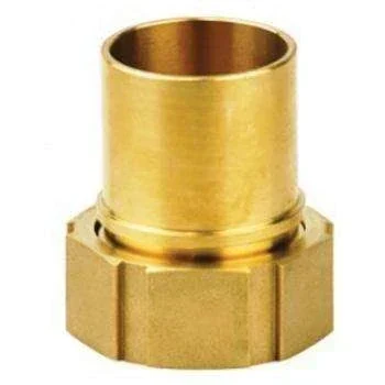 Armatura furtun, stut neted cu guler Tankwagon, filet interior, bronz