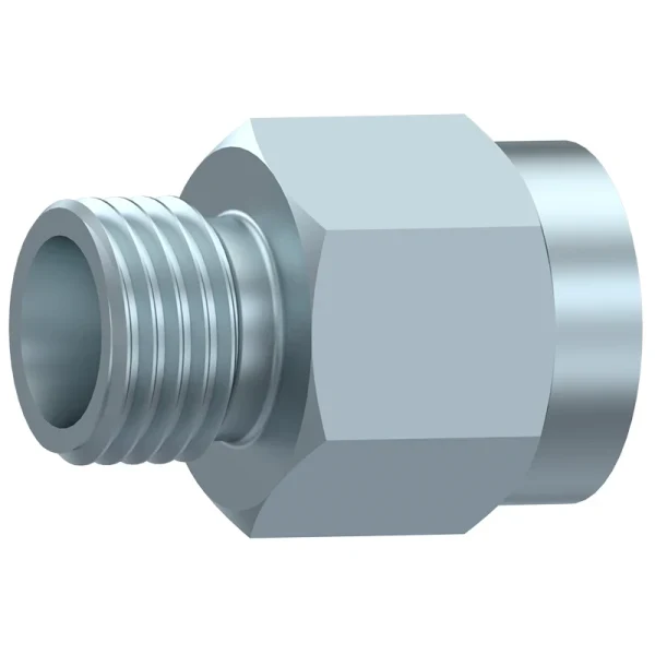 Adaptor hidraulic drept manometru TN103, Metric 24° exterior – Gaz interior