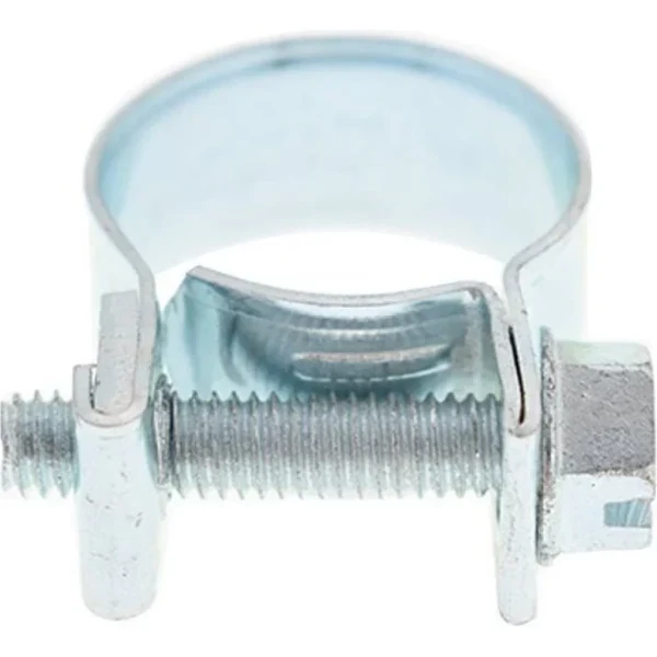 Colier furtun GBS MINI, cu surub melc, banda 9 mm, W1 otel zincat