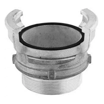 Cupla guillemin, filet exterior si inel de blocare, aluminiu