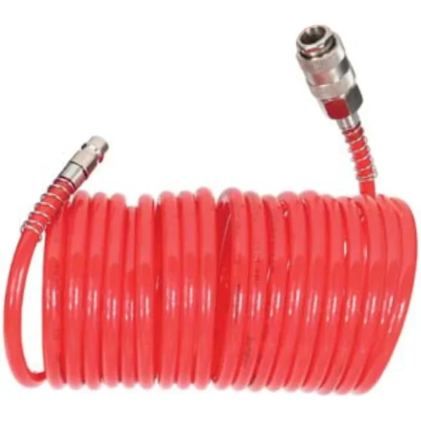 Furtun spiralat aer comprimat cu cuple