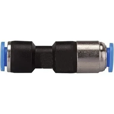 Cupla rapida furtun aer, dreapta, PUC plastic cu supapa