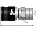 Cupla hidraulica cu bile, LKA Mama, filet interior NPT