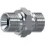 Niplu hidraulic, filete exterioare, Gaz 60° 1 tol, inox