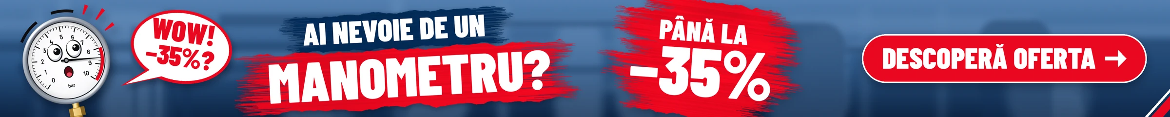 Ai nevoie de un manometru? Pana la 35% reducere